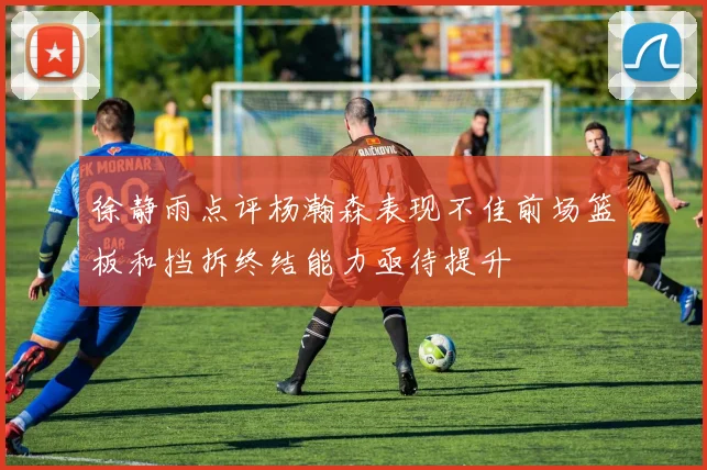 徐静雨点评杨瀚森表现不佳前场篮板和挡拆终结能力亟待提升